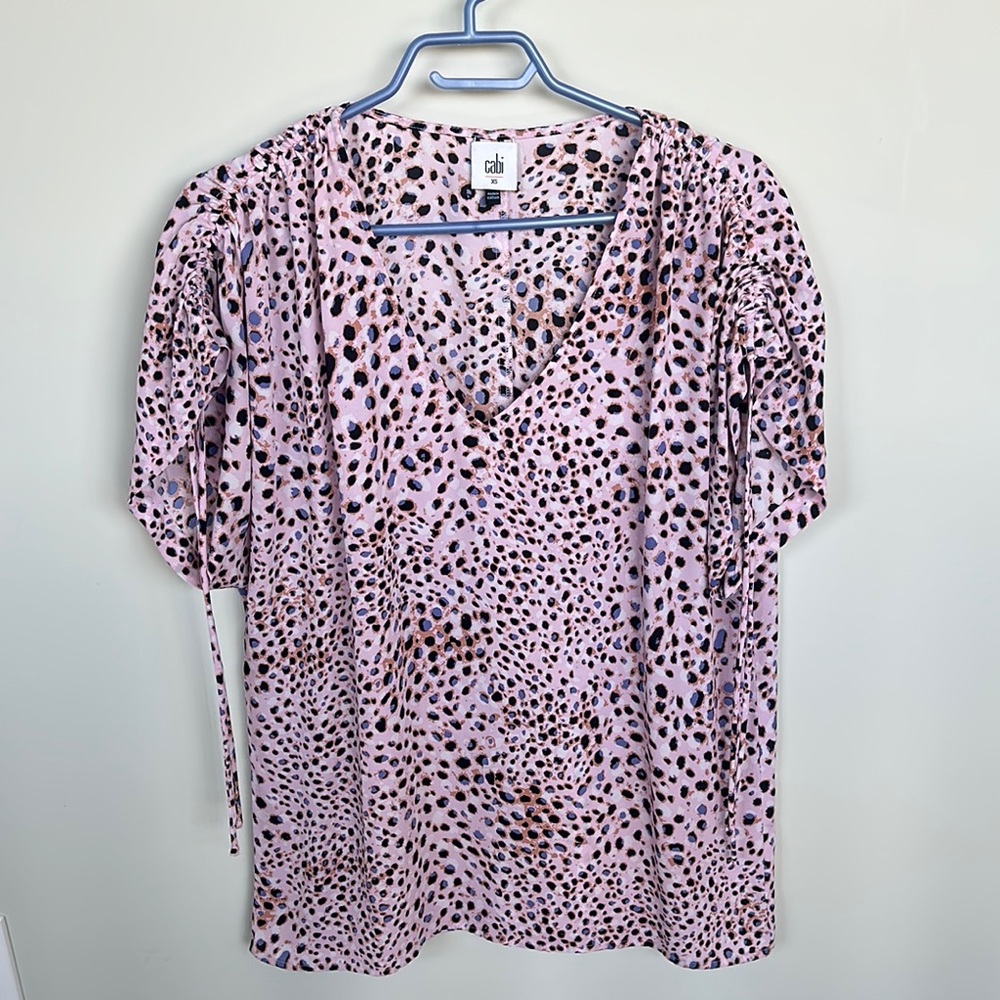 Pink Leopard Print Women's Top